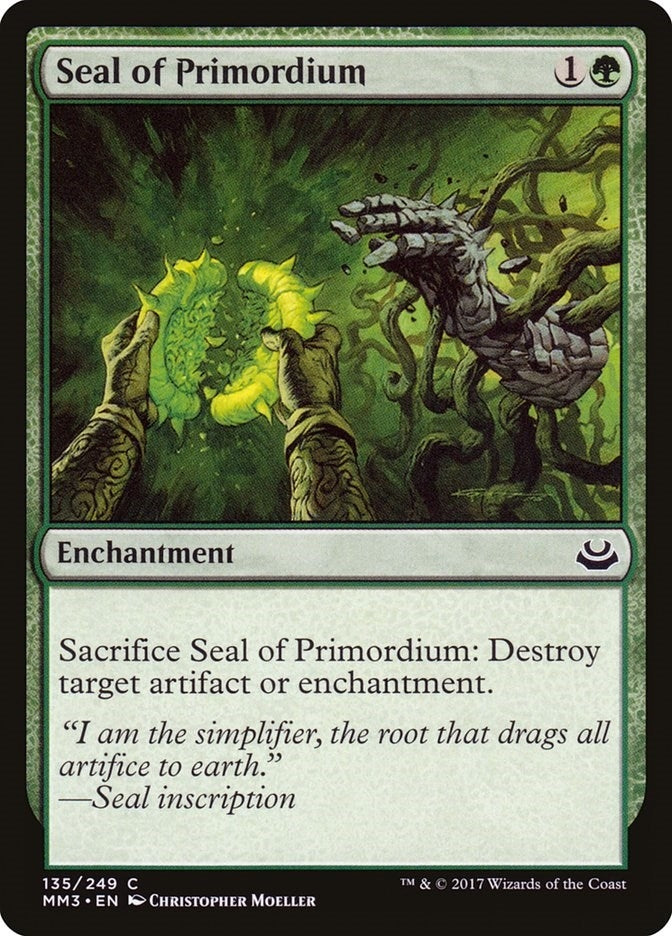 Image for Seal of Primordium (135) (MM3) - Magic: The Gathering
