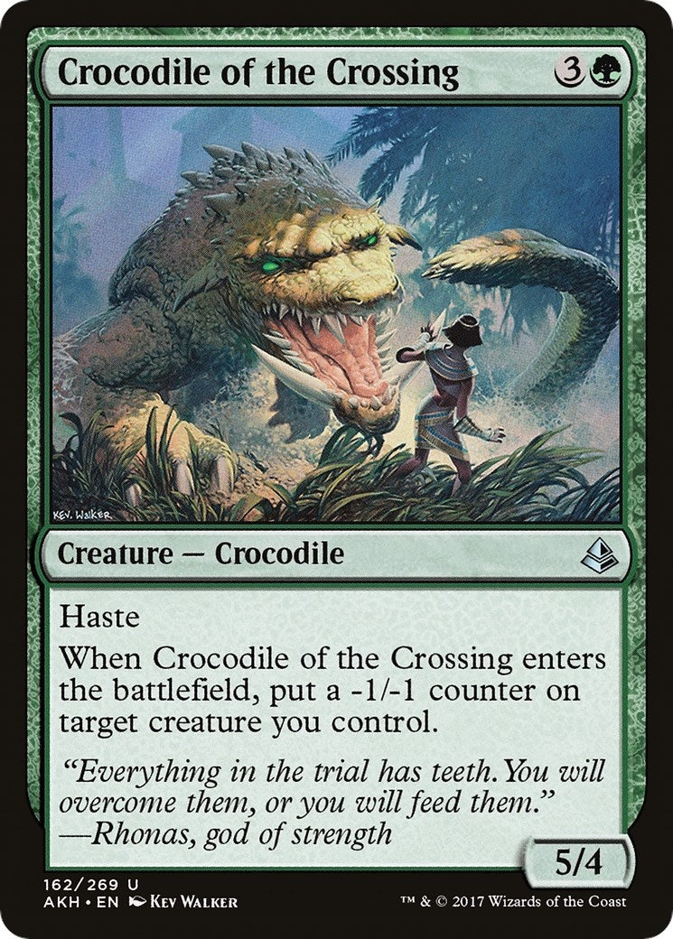 Image for Crocodile of the Crossing (162) (AKH) - Magic: The Gathering