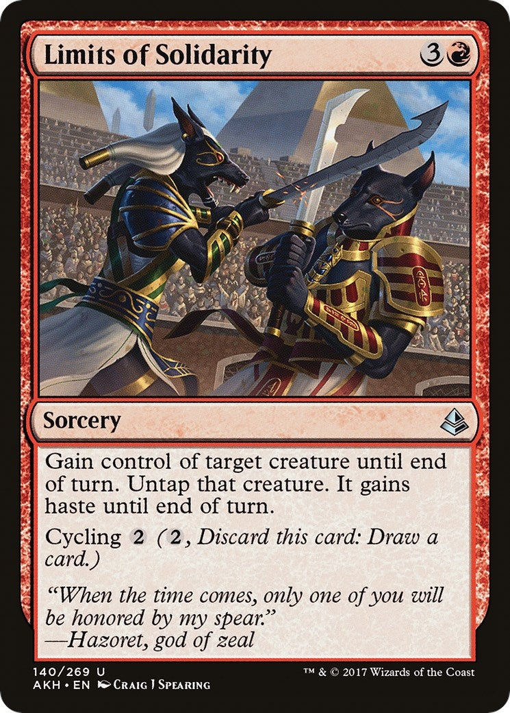 Image for Limits of Solidarity (140) (AKH) - Magic: The Gathering