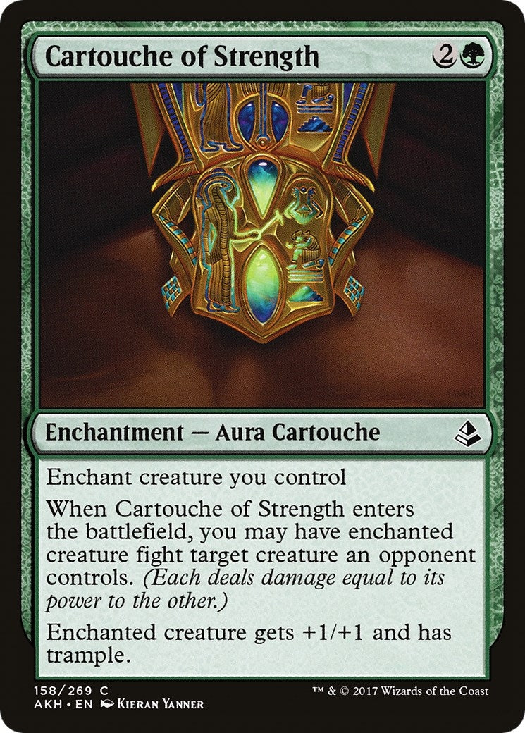 Image for Cartouche of Strength (158) (AKH) - Magic: The Gathering