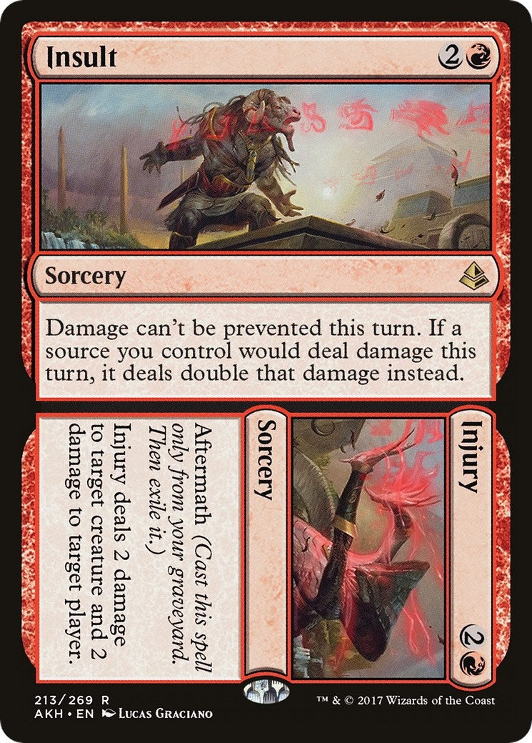 Image for Insult // Injury (213) (AKH) - Magic: The Gathering