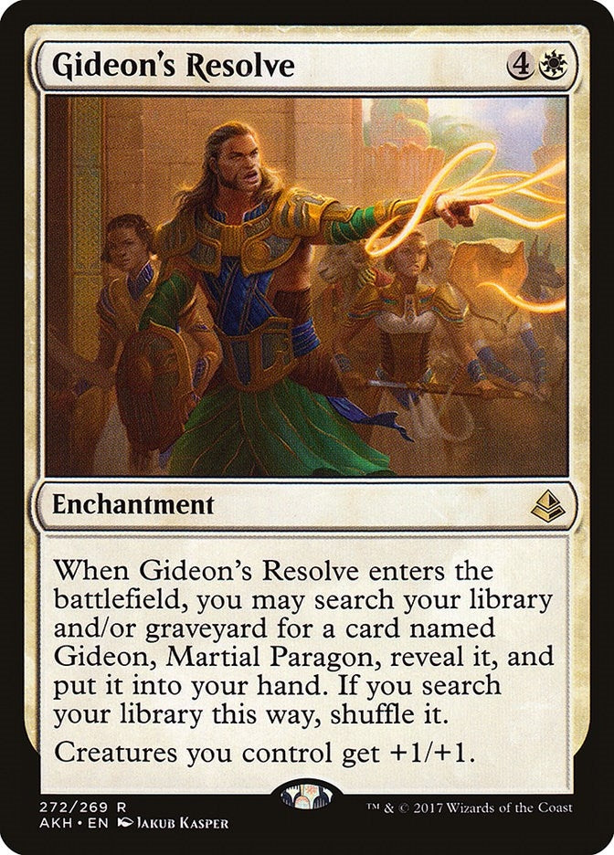 Image for Gideon's Resolve (272) (AKH) - Magic: The Gathering