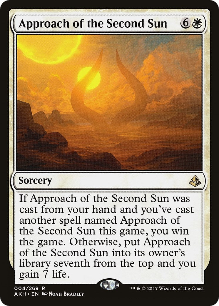 Image for Approach of the Second Sun (4) (AKH) - Magic: The Gathering