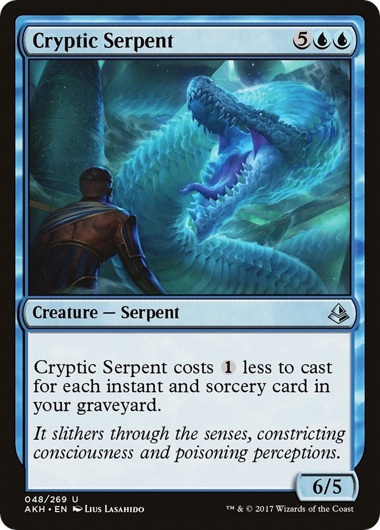 Image for Cryptic Serpent (48) (AKH) - Magic: The Gathering