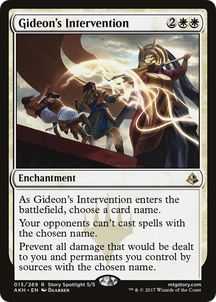 Image for Gideon's Intervention (15) (AKH) - Magic: The Gathering