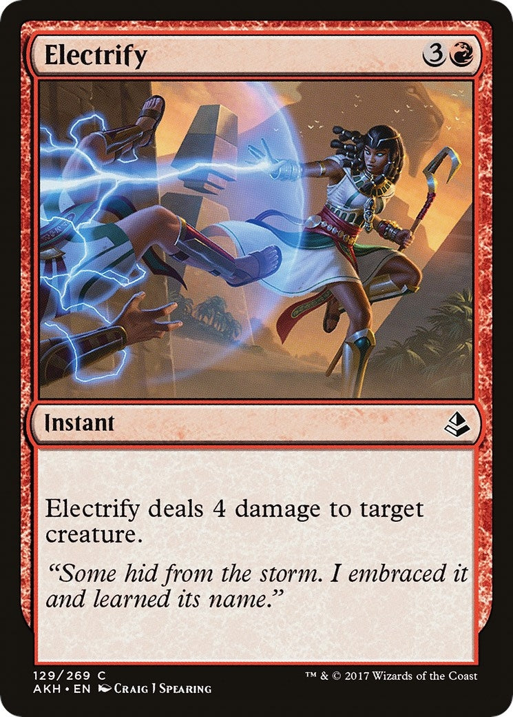 Image for Electrify (129) (AKH) - Magic: The Gathering