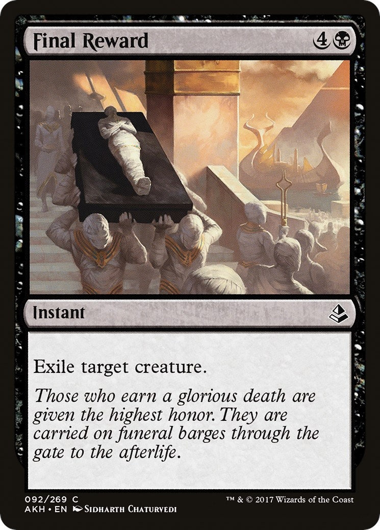 Image for Final Reward (92) (AKH) - Magic: The Gathering