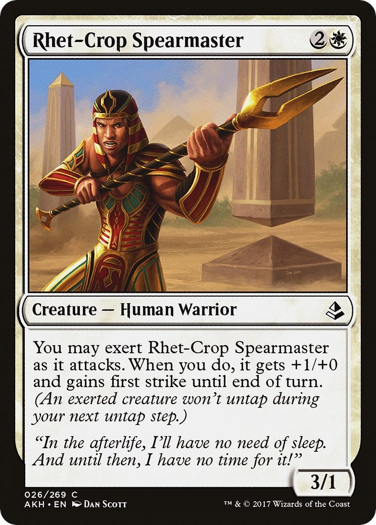 Image for Rhet-Crop Spearmaster (26) (AKH) - Magic: The Gathering