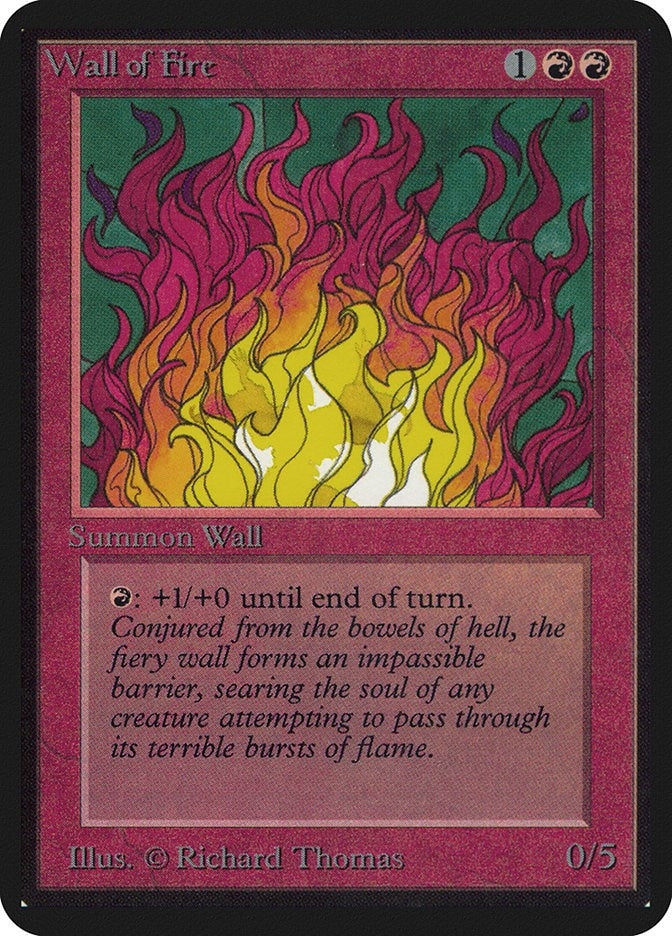 Image for Wall of Fire - Magic: The Gathering