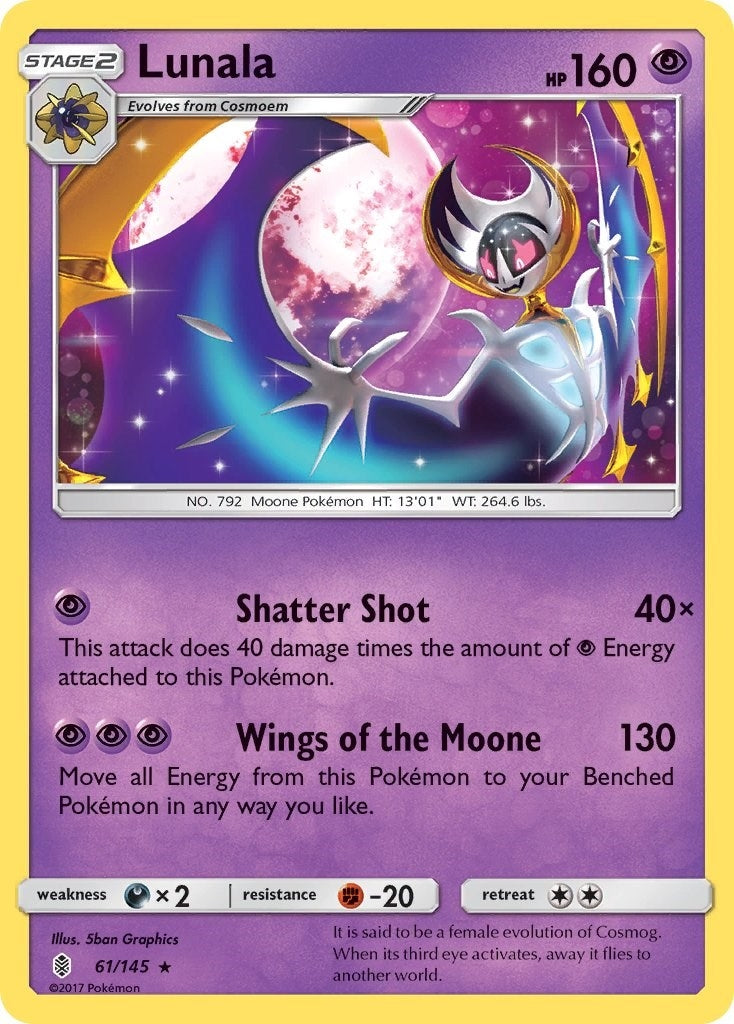 Image for Lunala (61/145) (SM02) - Pokemon