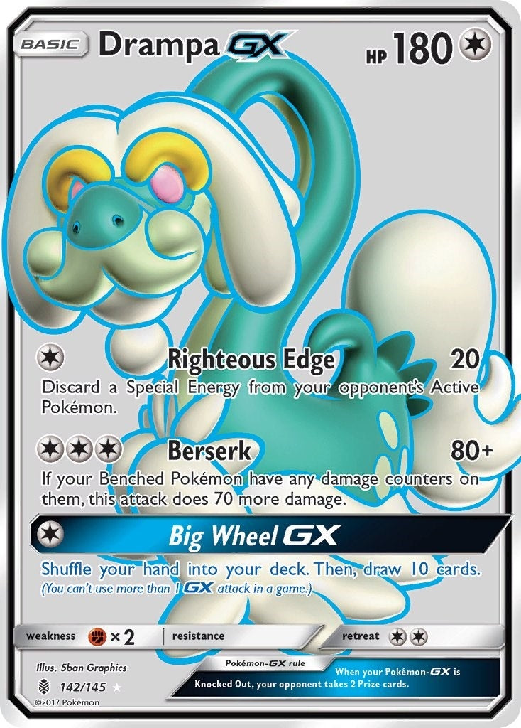 Image for Drampa GX (Full Art) (142/145) (SM02) - Pokemon