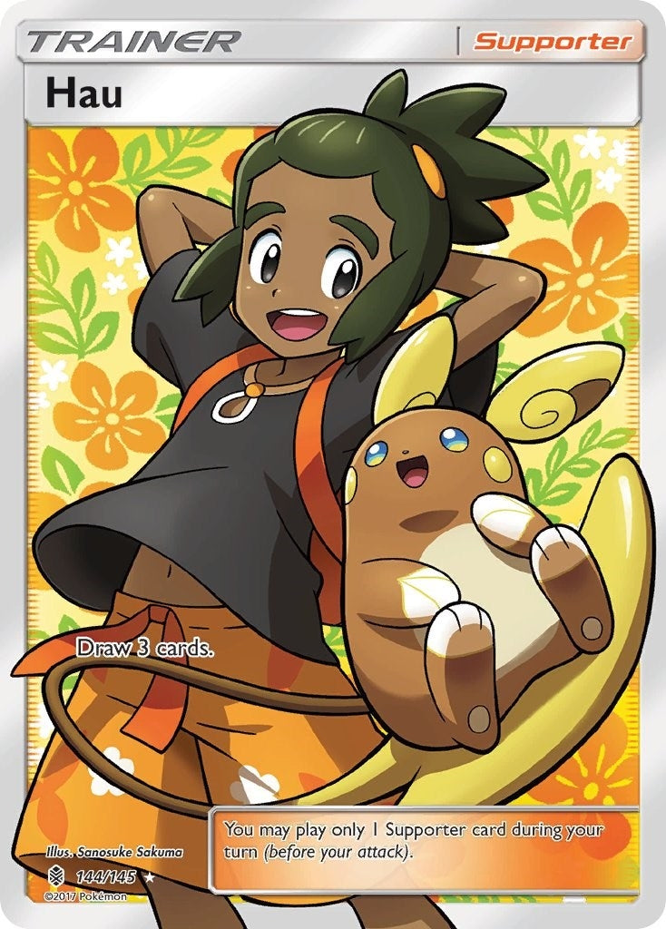 Image for Hau (Full Art) (144/145) (SM02) - Pokemon