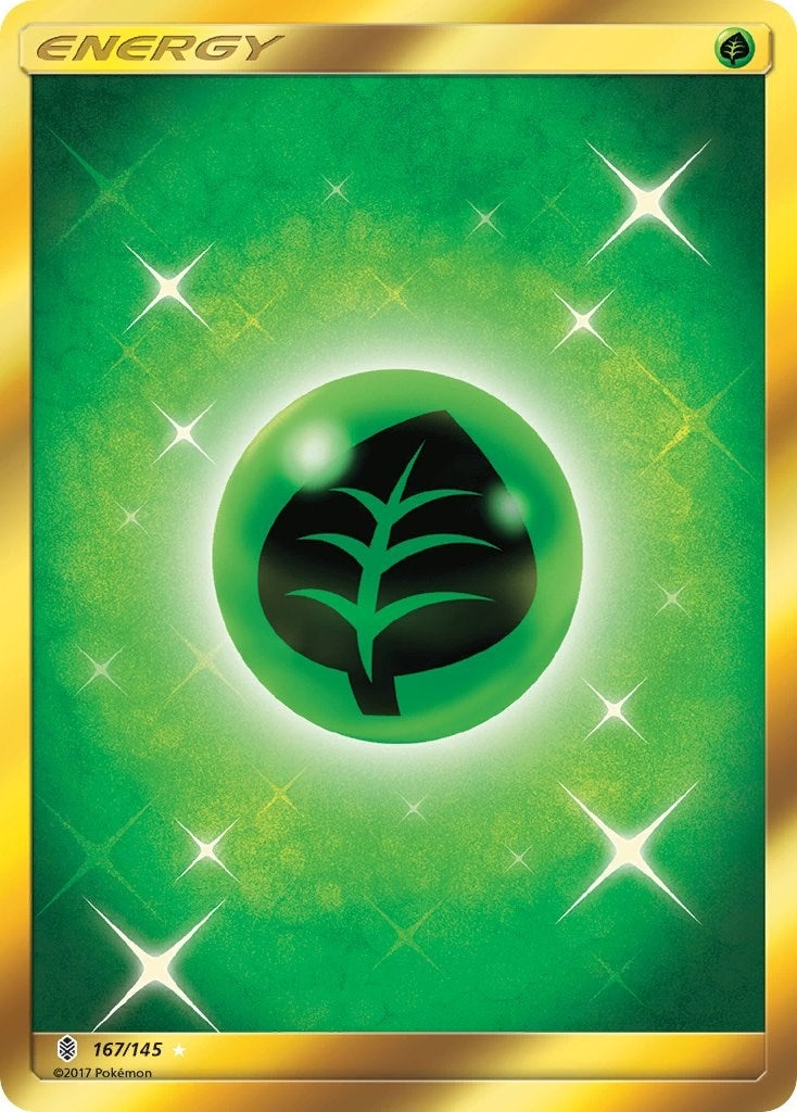 Image for Grass Energy (Secret) (167/145) (SM02) - Pokemon