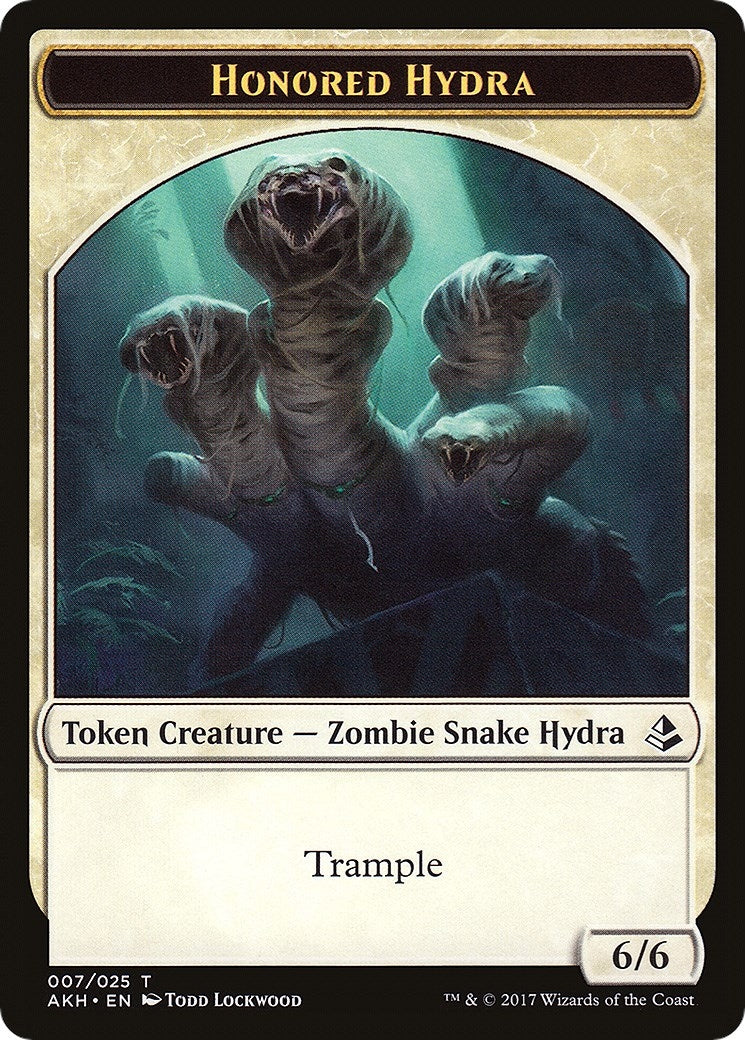 Image for Honored Hydra // Warrior Double-Sided Token (7 // 17) (AKH) - Magic: The Gathering