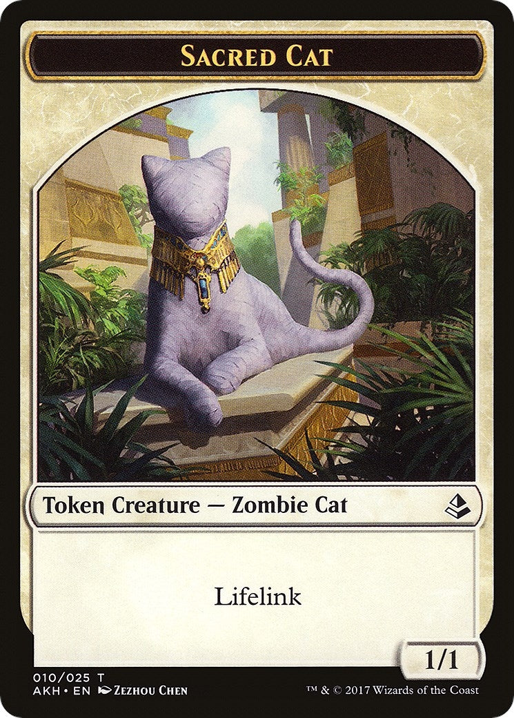 Image for Sacred Cat // Insect Double-Sided Token (10 // 19) (AKH) - Magic: The Gathering