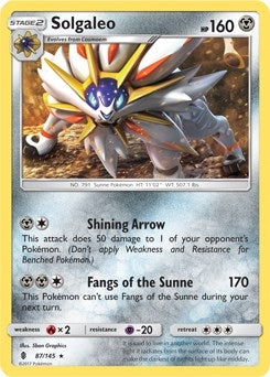 Image for Solgaleo - 87/145 (SM Guardians Rising) (087/145) (PR) - Pokemon
