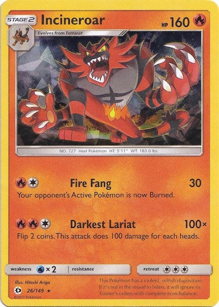 Image for Incineroar - 026/149 (Cracked Ice Holo) (026/149) (PR) - Pokemon
