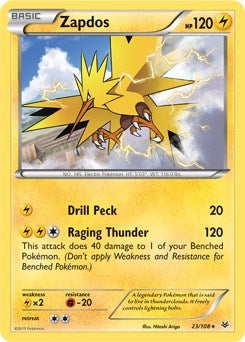 Image for Zapdos - 23/108 (XY Roaring Skies) (023/108) (PR) - Pokemon