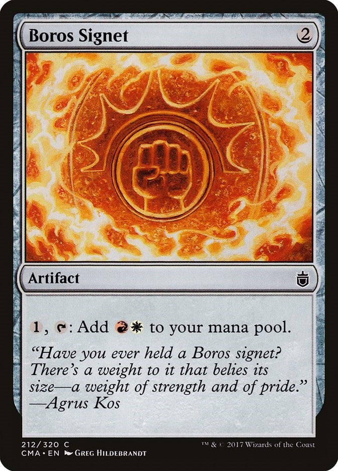 Image for Boros Signet (212) (CMA) - Magic: The Gathering
