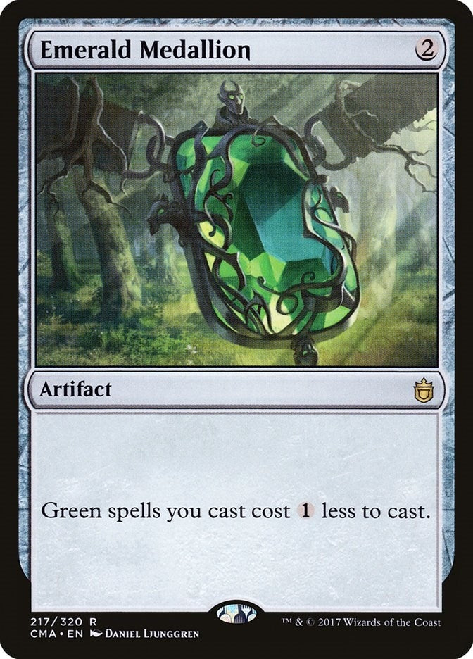 Image for Emerald Medallion (217) - Magic: The Gathering