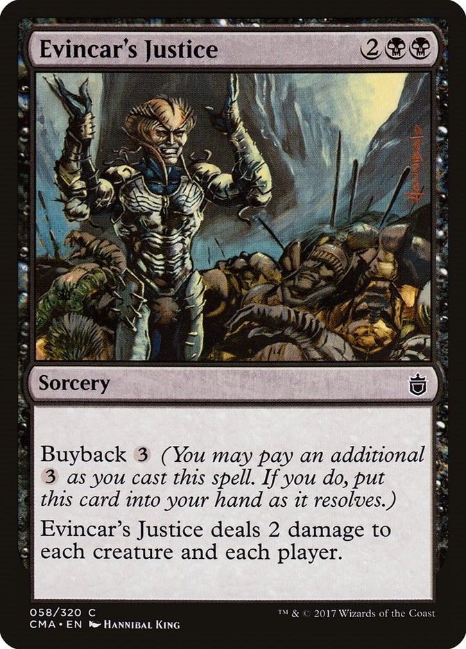 Image for Evincar's Justice (58) - Magic: The Gathering