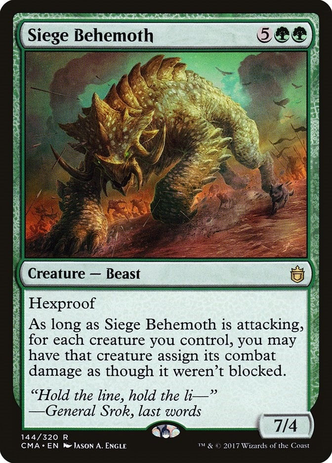 Image for Siege Behemoth (144) - Magic: The Gathering