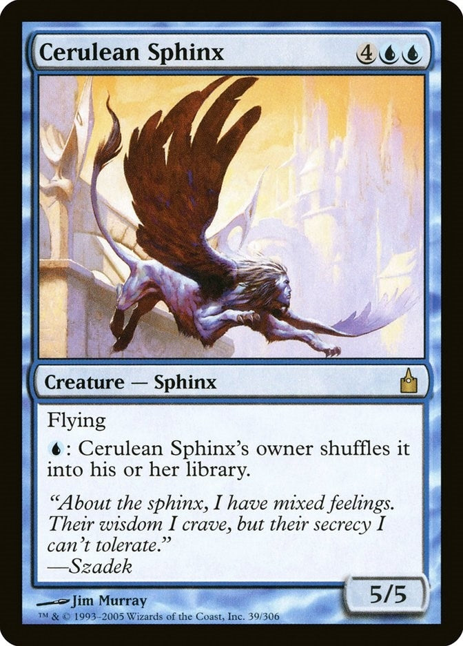 Image for Cerulean Sphinx (39) - Magic: The Gathering