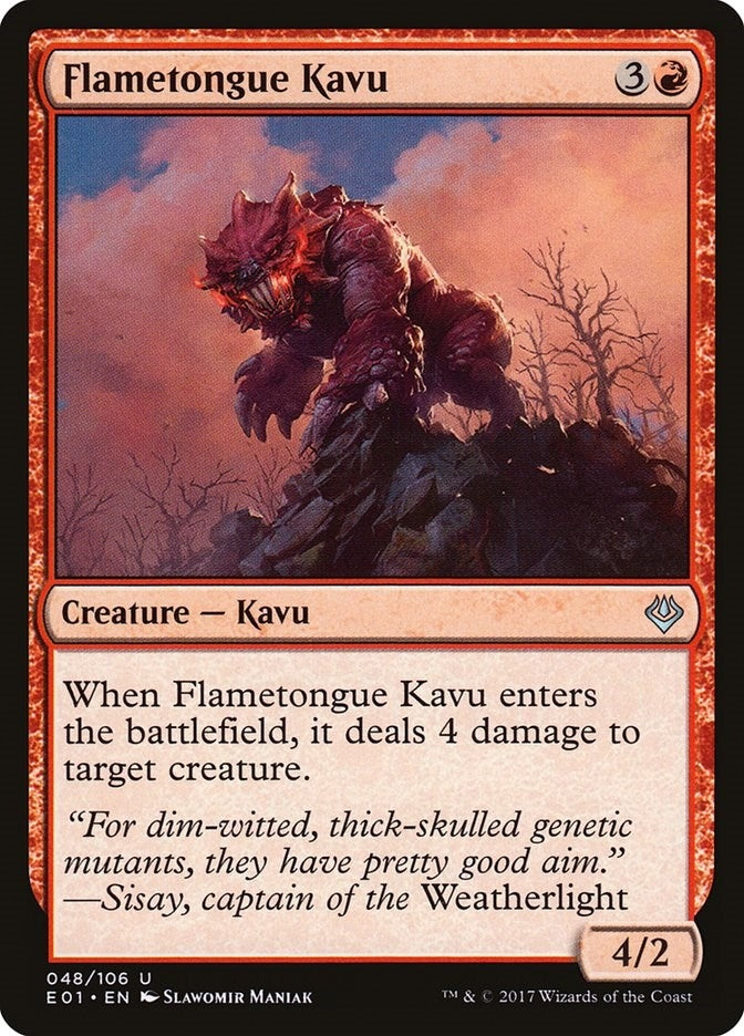 Image for Flametongue Kavu (48) - Magic: The Gathering