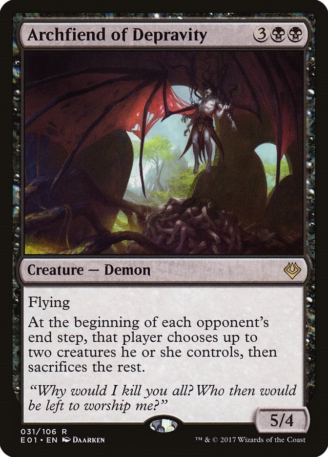 Image for Archfiend of Depravity (31) (AC2) - Magic: The Gathering