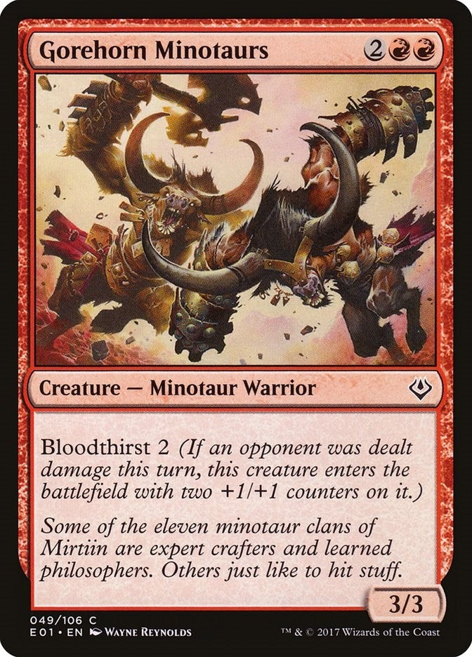 Image for Gorehorn Minotaurs (49) - Magic: The Gathering