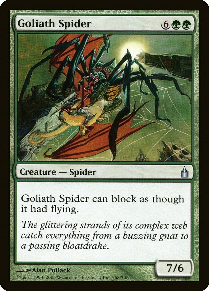 Image for Goliath Spider (168) - Magic: The Gathering
