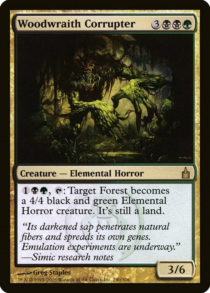 Image for Woodwraith Corrupter (240) - Magic: The Gathering