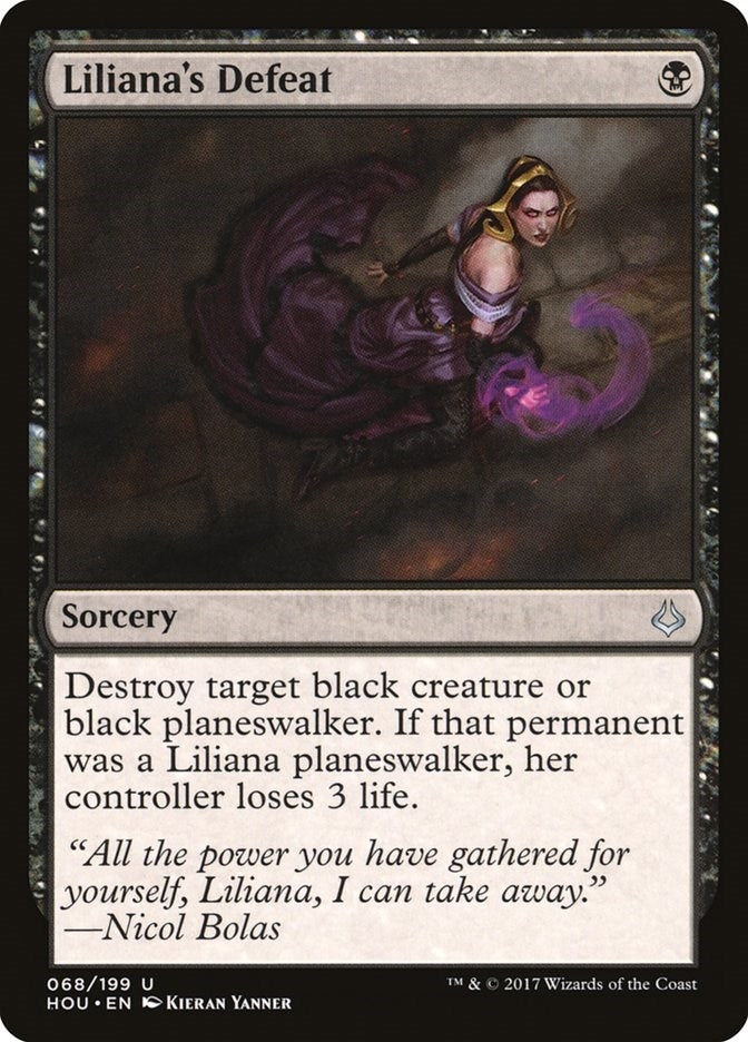 Image for Liliana's Defeat (68) (HOU) - Magic: The Gathering