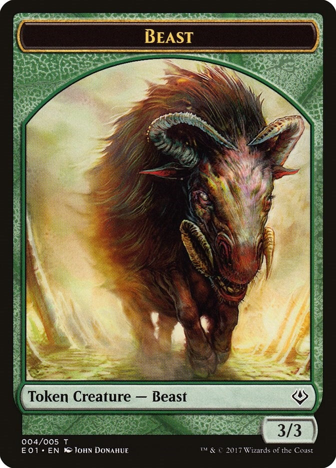 Image for Beast (004) // Soldier Double-sided Token (4 // 1) - Magic: The Gathering