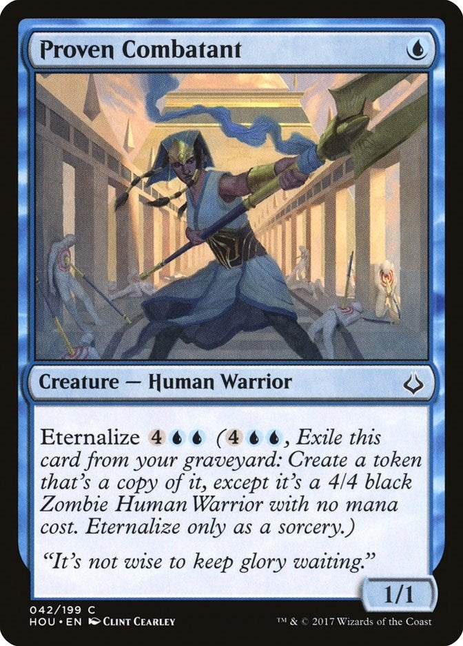 Image for Proven Combatant (42) - Magic: The Gathering