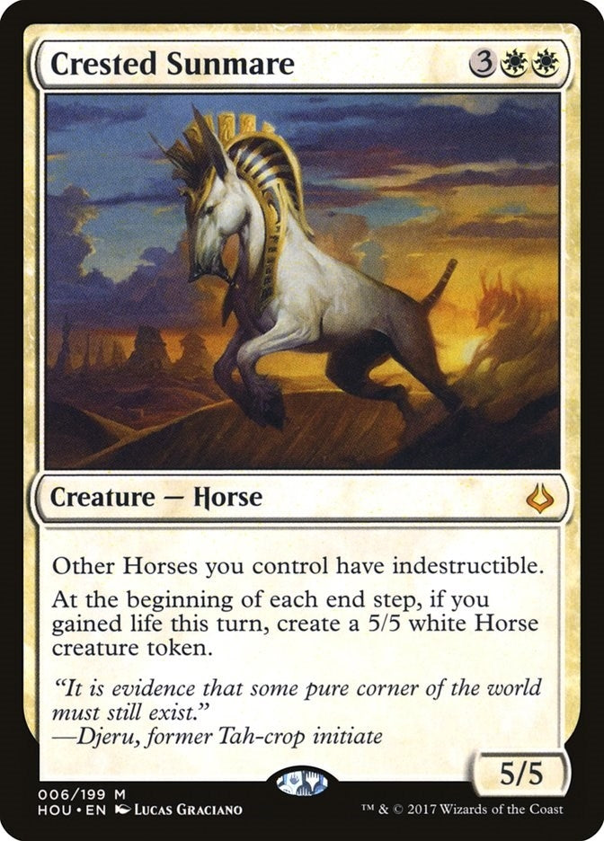 Image for Crested Sunmare (6) - Magic: The Gathering