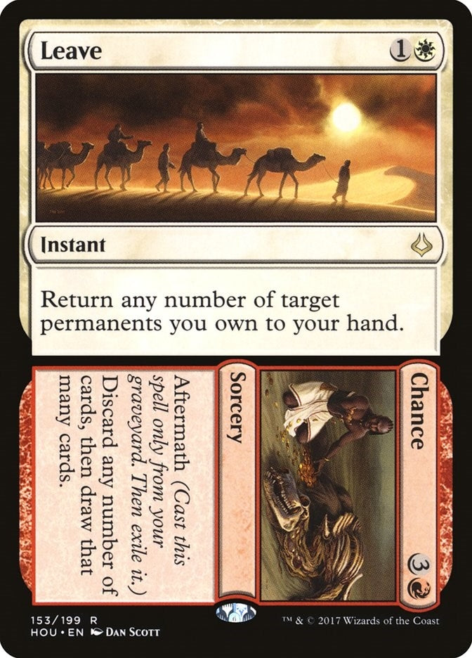 Image for Leave // Chance (153) (HOU) - Magic: The Gathering