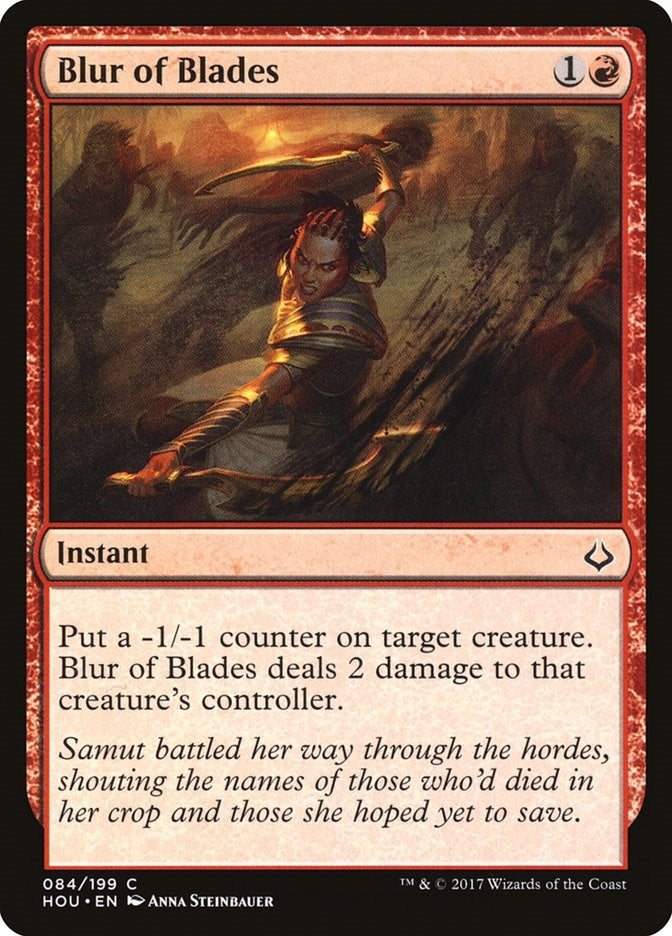 Image for Blur of Blades (84) (HOU) - Magic: The Gathering