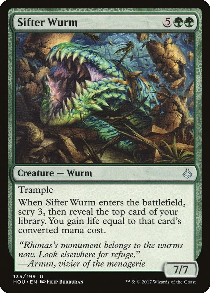Image for Sifter Wurm (135) - Magic: The Gathering