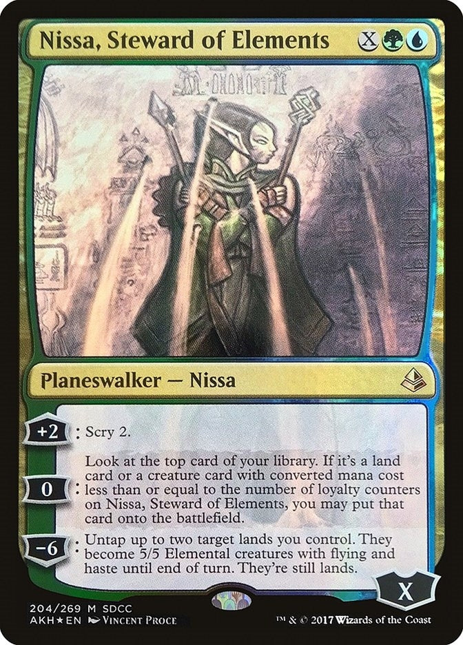 Image for Nissa, Steward of Elements (SDCC 2017 Exclusive) (204) - Magic: The Gathering