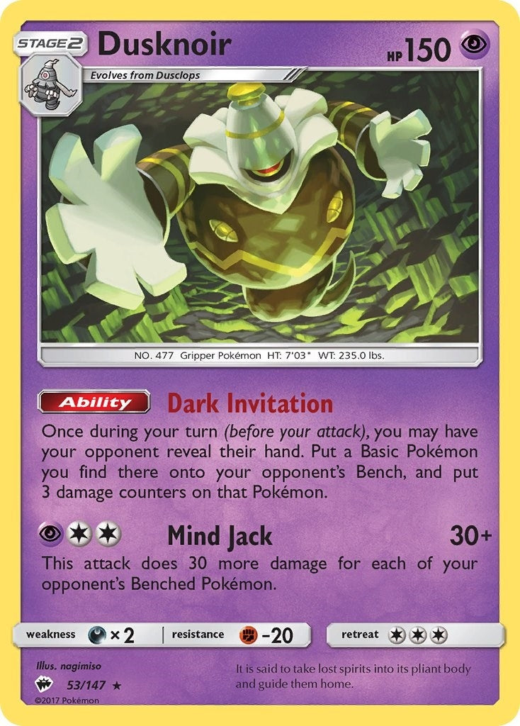 Image for Dusknoir (53/147) (SM03) - Pokemon
