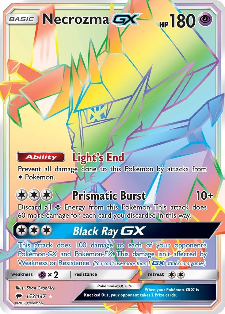 Image for Necrozma GX (Secret) (153/147) (SM03) - Pokemon