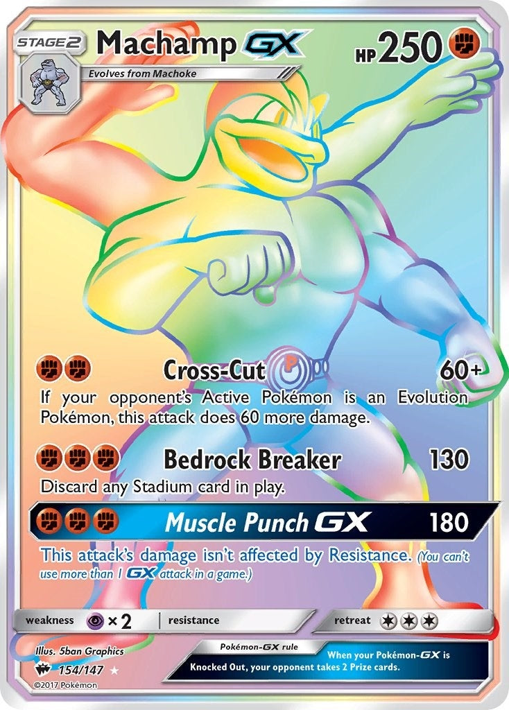 Image for Machamp GX (Secret) (154/147) (SM03) - Pokemon