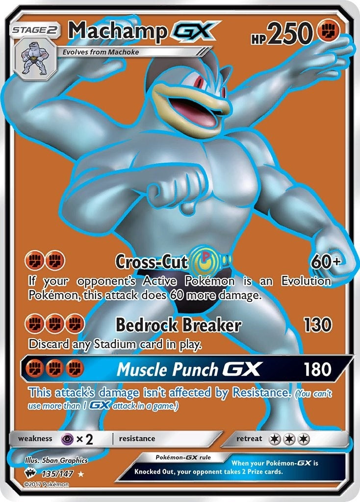 Image for Machamp GX (Full Art) (135/147) (SM03) - Pokemon