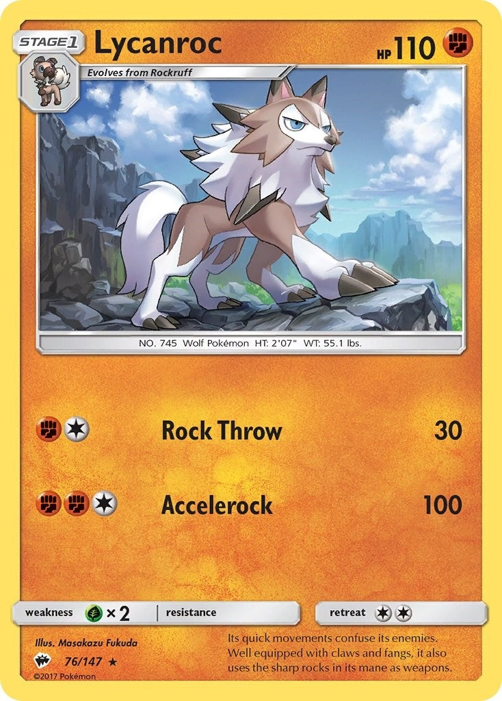 Image for Lycanroc (76) (76/147) (SM03) - Pokemon