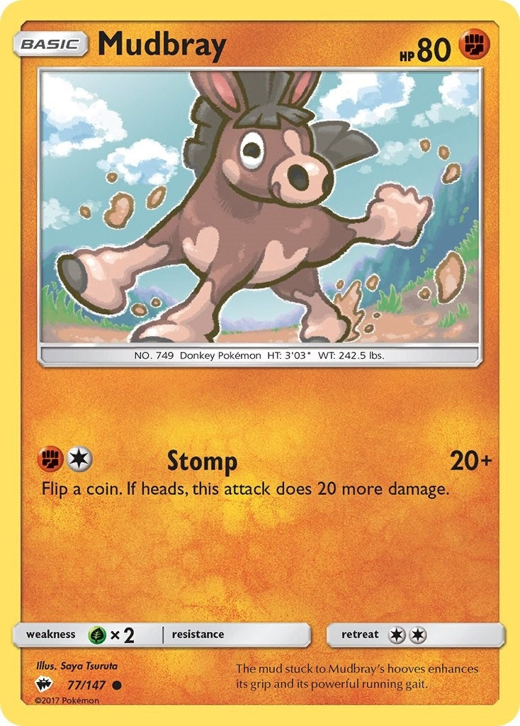 Image for Mudbray (77/147) (SM03) - Pokemon