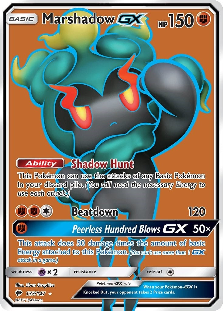 Image for Marshadow GX (Full Art) (137/147) (SM03) - Pokemon