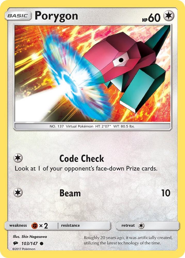Image for Porygon (103/147) (SM03) - Pokemon