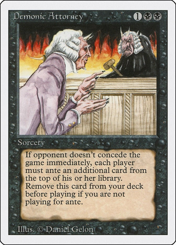 Image for Demonic Attorney (3ED) - Magic: The Gathering