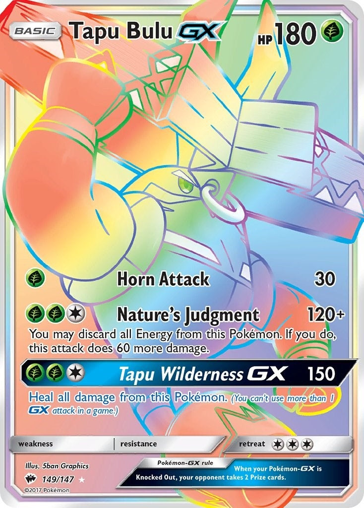 Image for Tapu Bulu GX (Secret) (149/147) (SM03) - Pokemon